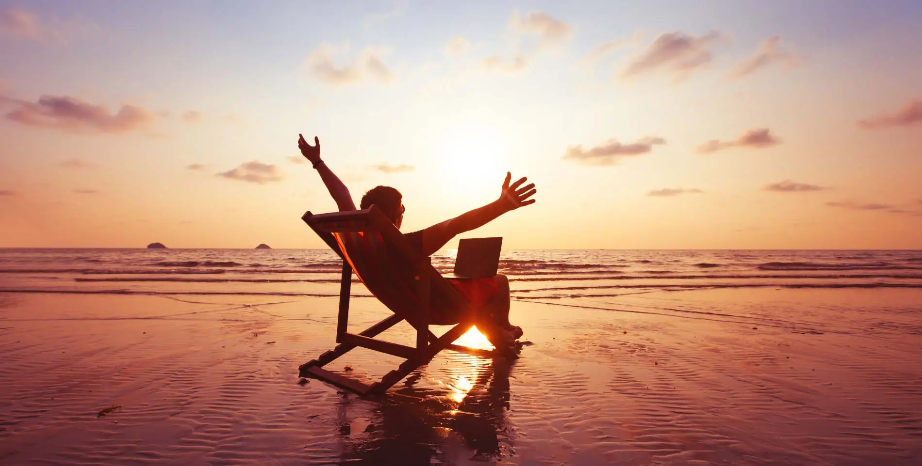 Man on the beach.